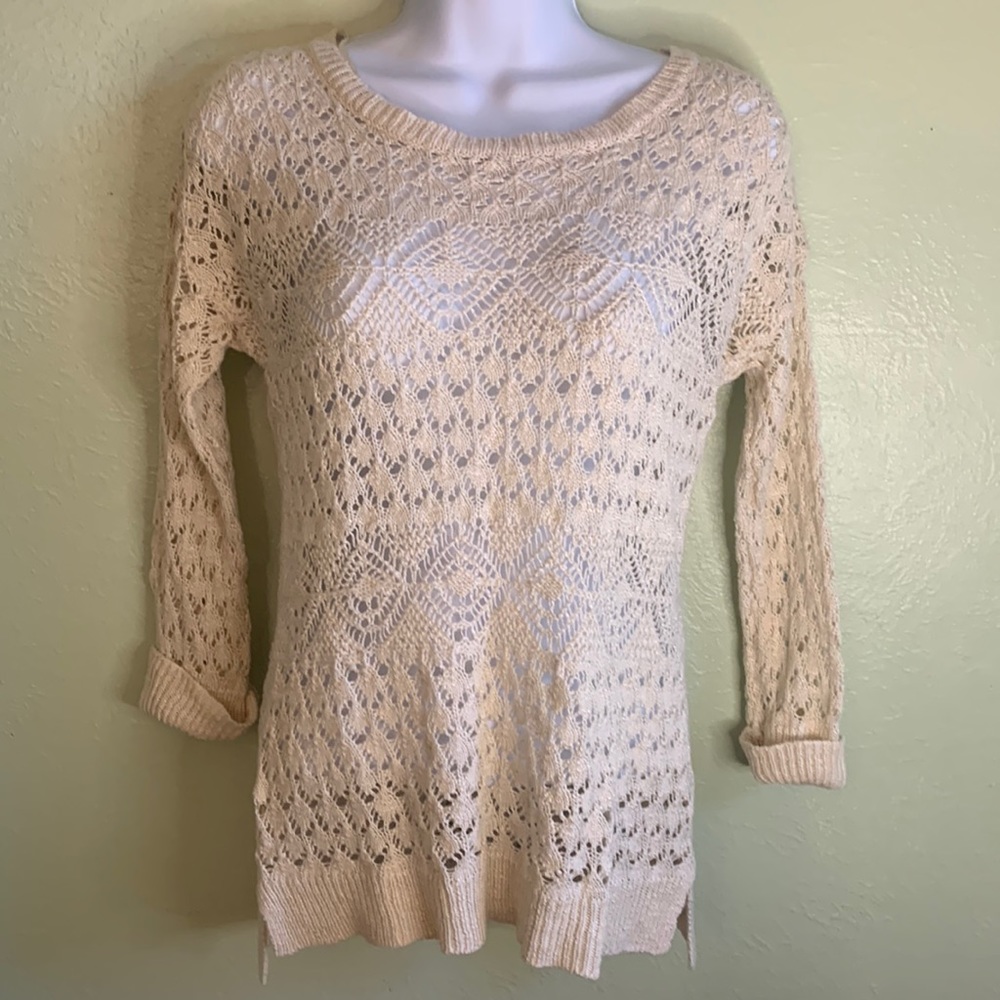 Pink Rose Beige lightweight sweater